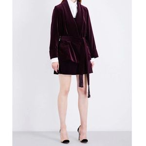 Racil Purple Velvet Derby Jacket